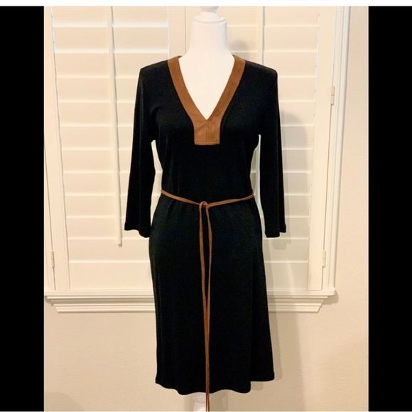 Dresses & Skirts - Ralph Lauren vintage black cotton dress size L